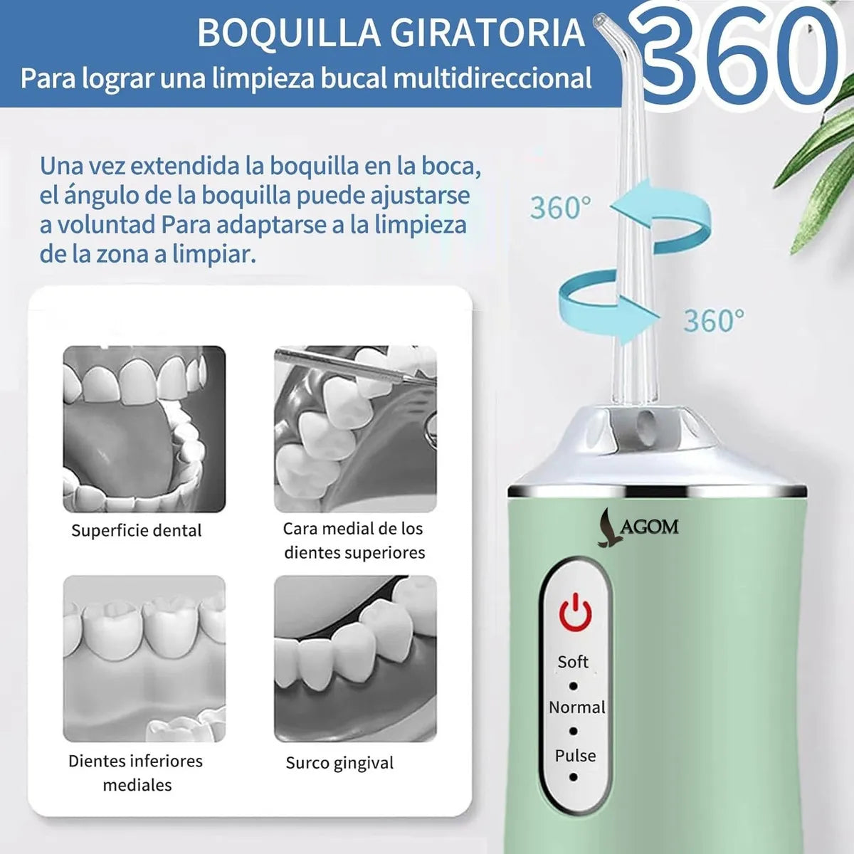 Irrigador Dental ProClean – Limpieza Profunda Sin Dentista