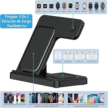Base de Carga Smart 3 en 1 – Todo en un Solo Lugar