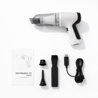 Mini Aspiradora TurboMax – Limpieza Instantánea Sin Esfuerzo
